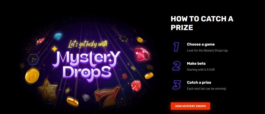 Enjoy the Mystery Drops jackpots at N1 Casino
