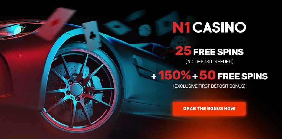 N1 Casino - 25 Free Spins (No deposit needed) + 150% Bonus