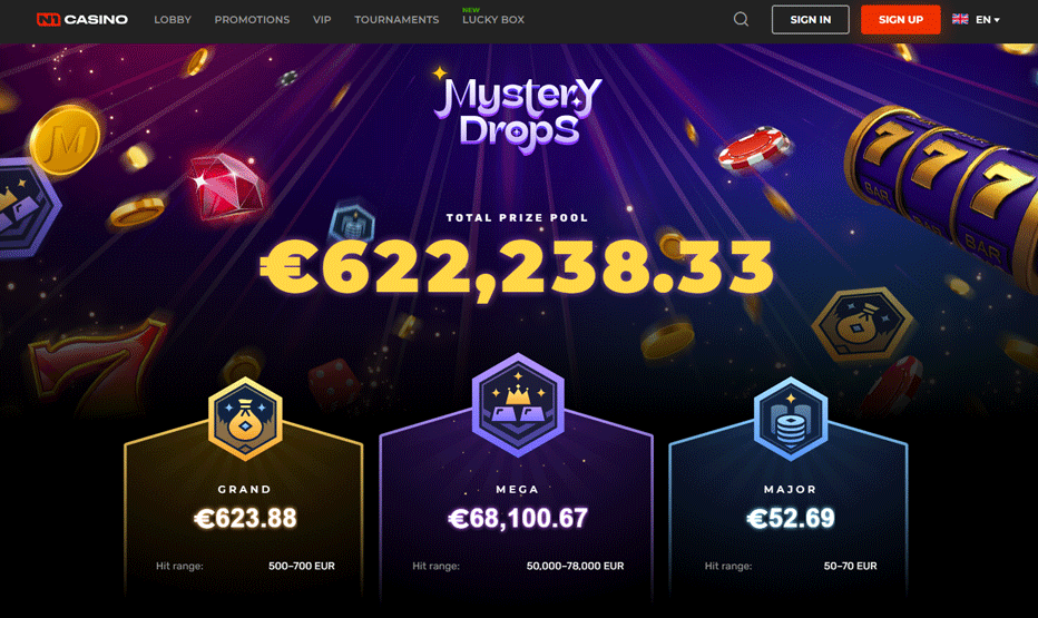 Win Big with the Mystery Drops at N1 Casino - Win over C$100.000