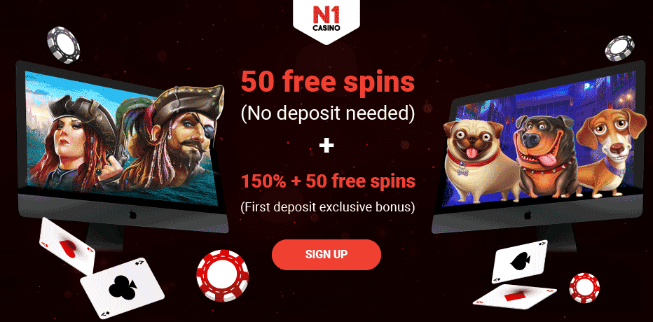no deposit bonus bij N1 Casino 25 gratis spins exclusief
