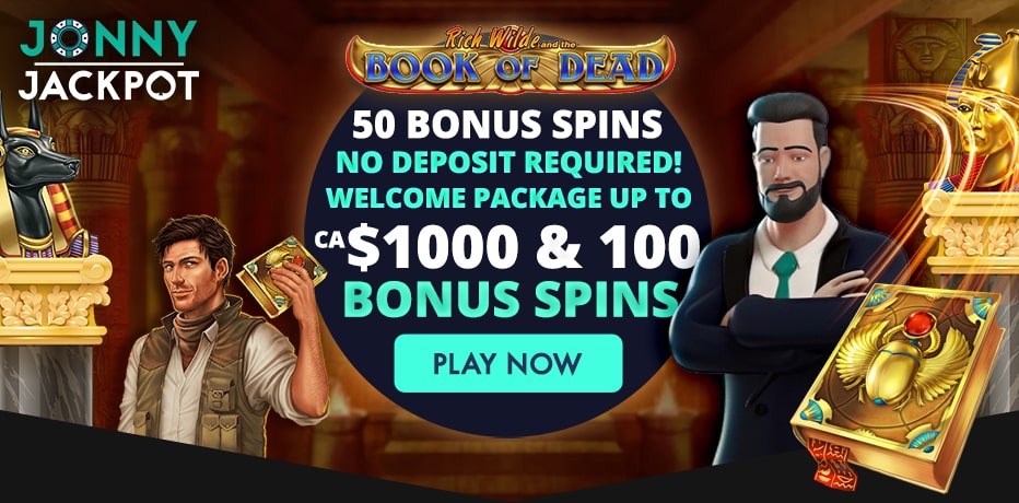 no deposit bonus jonny jackpot canada 50 free spins book of dead