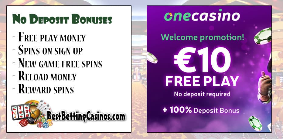 Bonusy bez depozytu w kasynach internetowych