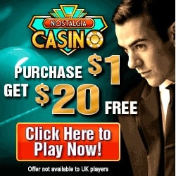 nostalgia casino $1 deposit