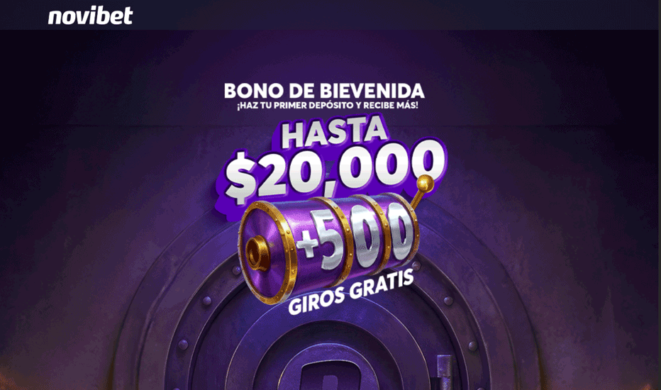 Bono de Bienvenida de Novibet Casino: ¡Hasta $20,000 MXN + 500 Giros Gratis!