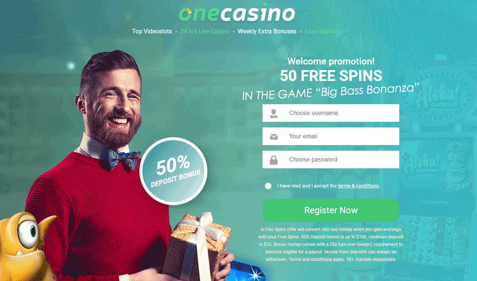One Casino no deposit bonus - 50 free spins on Big Bass Bonanza One Casino no deposit bonus - 50 free spins on Big Bass Bonanza