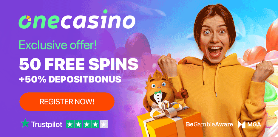one casino 50 free spins bonus
