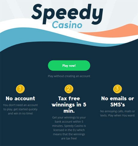 online casinon utan krav på registrering casinon utan konto speedy casino