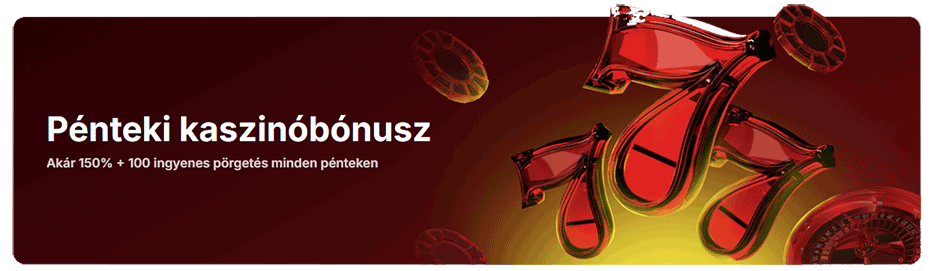 pénteki újratöltési bónusz