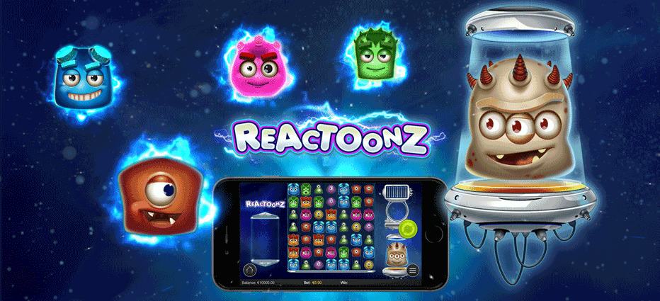 Play €5 free on Reactoonz at Energy Casino