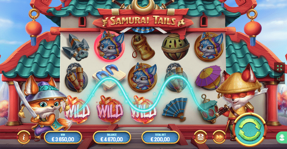 Pelaa peliä Samurai Tails One Casinon Talletuspakottoman Bonuksen avulla