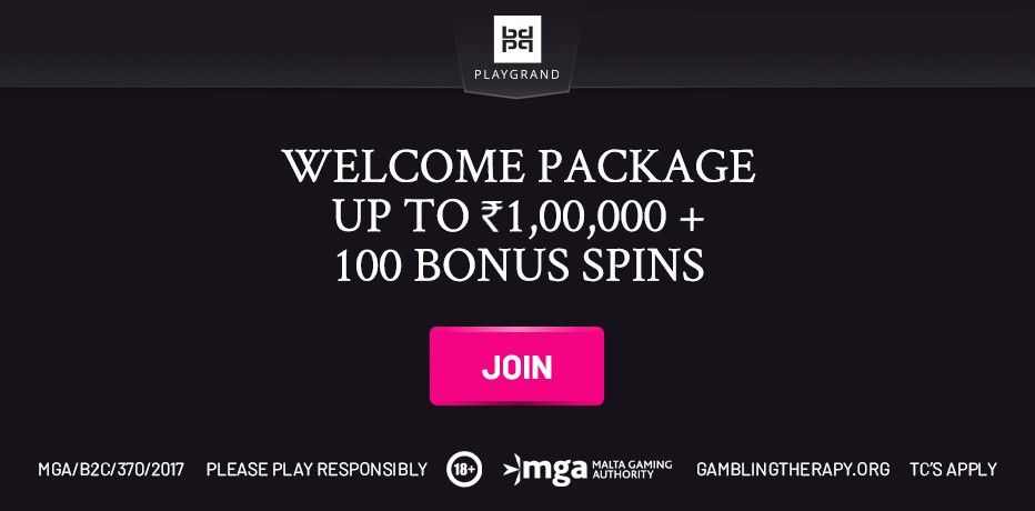 Playgrand Casino India - Claim ₹1,00,000 + 100 Bonus Spins