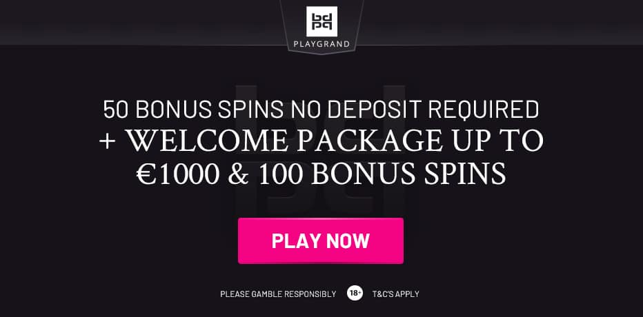 Playgrand No Deposit Bonus - 50 Free Spins + €1.000 Bonus