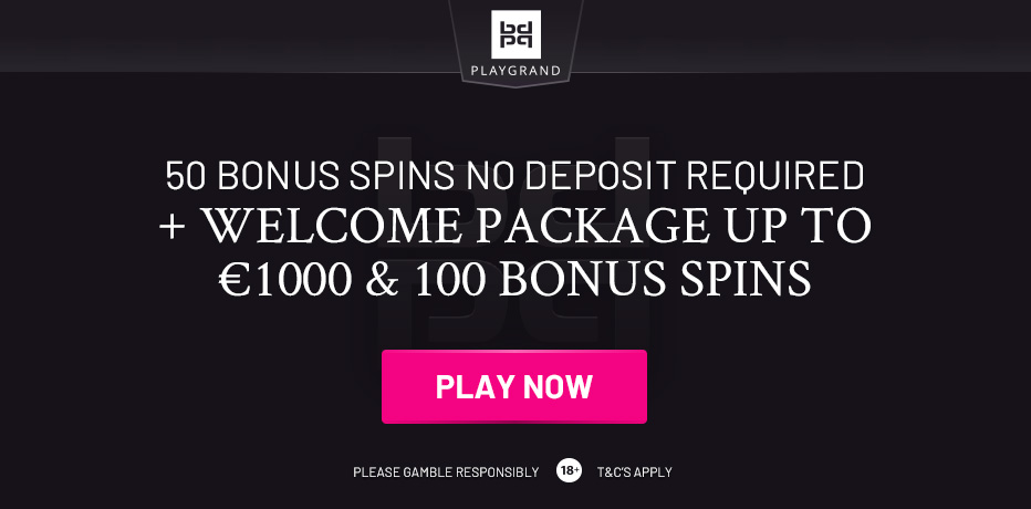 Playgrand No Deposit Bonus - 50 Free Spins on the Book of Dead