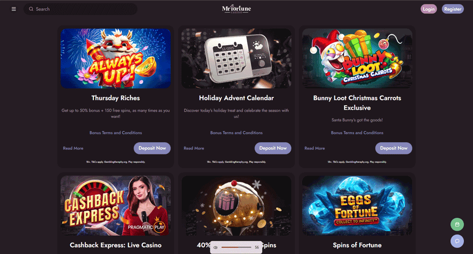 Other promotions: Daily and weekly offers to keep things exciting