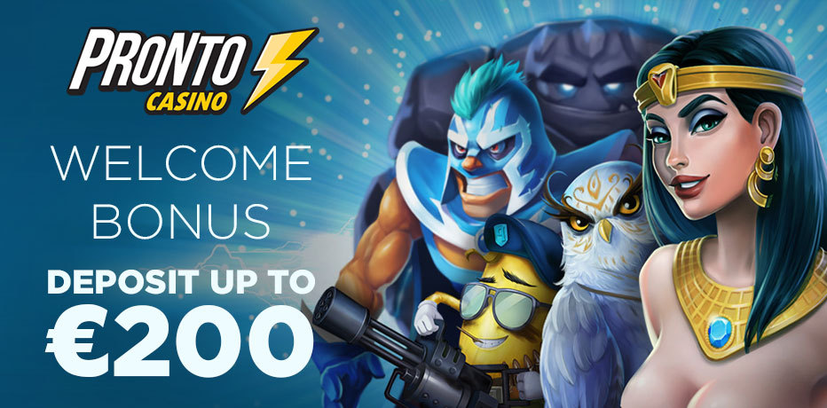 Pronto Casino Bonus - 100% Bonus jopa 200€ asti (Pay n Play)