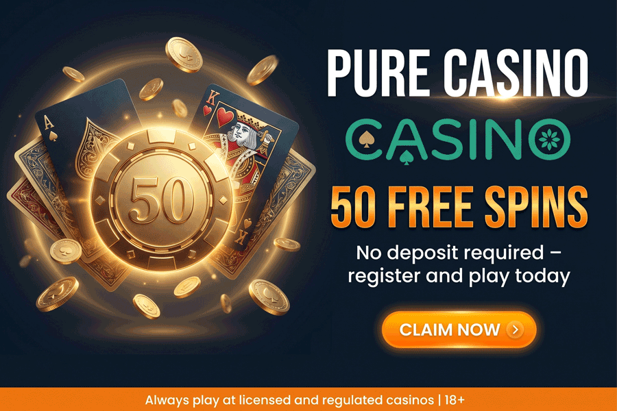 Pure Casino no deposit bonus code - enjoy 50 free spins on Majestic Mermaid