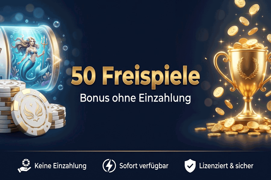 Pure Casino Bonus ohne Einzahlung – 50 Freispiele für Majestic Mermaid