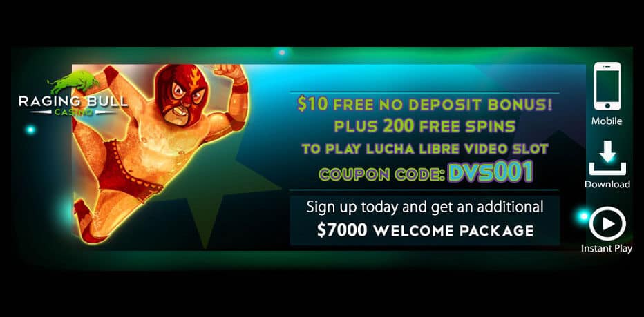 Free spins for raging bull casino