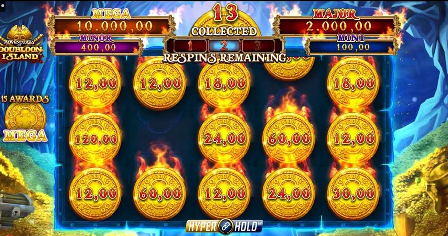 Adventures of Doubloon Island - Respins feature
