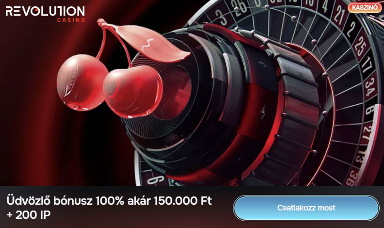 Revolution Casino üdvözlő bónusz