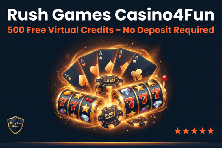 Rush Games no deposit bonus code – receive 500 free Virtual Credits