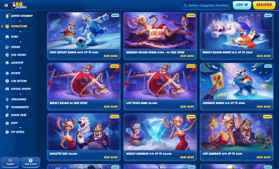 Other promotions and bonuses available at SG Casino Other promotions and bonuses available at SG Casino