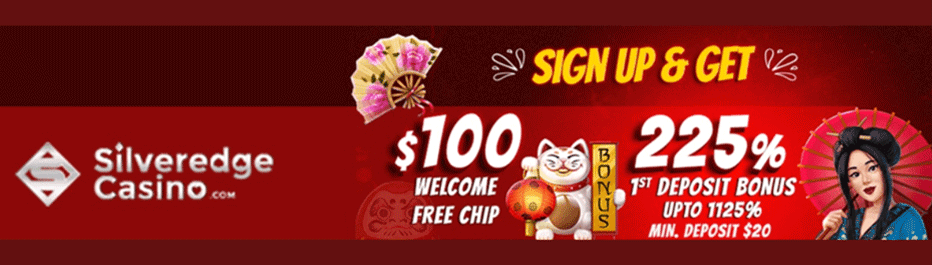 Silveredge Casino No Deposit Bonus - $100 Free Chip