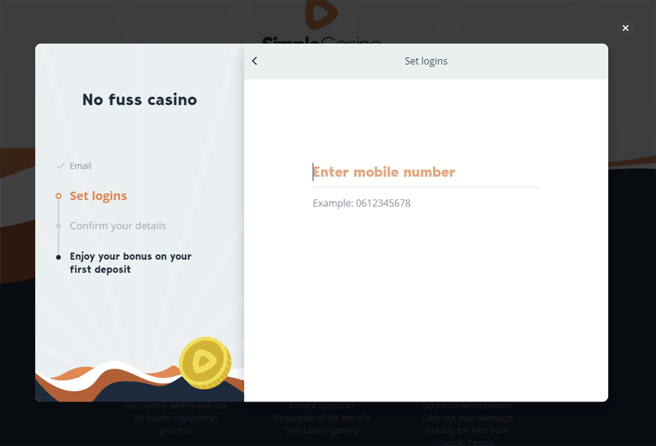 simple casinon bonus puhelimeen