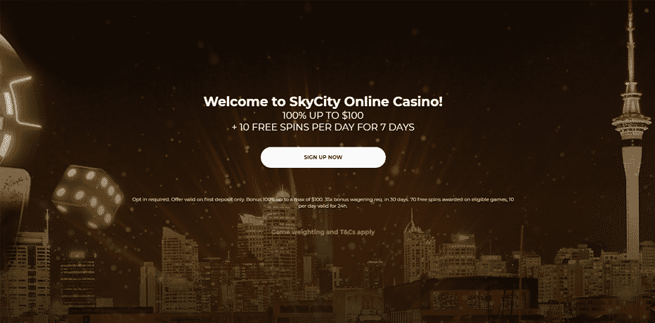 Recommended online casino for New Zealand; Sky City Online Casino
