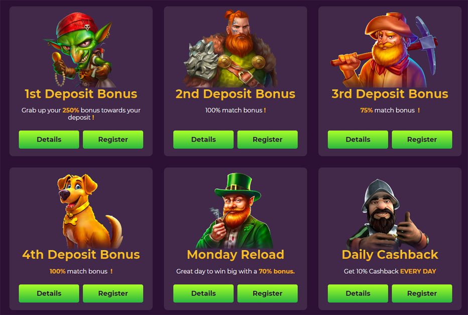 slootz casino bonuses