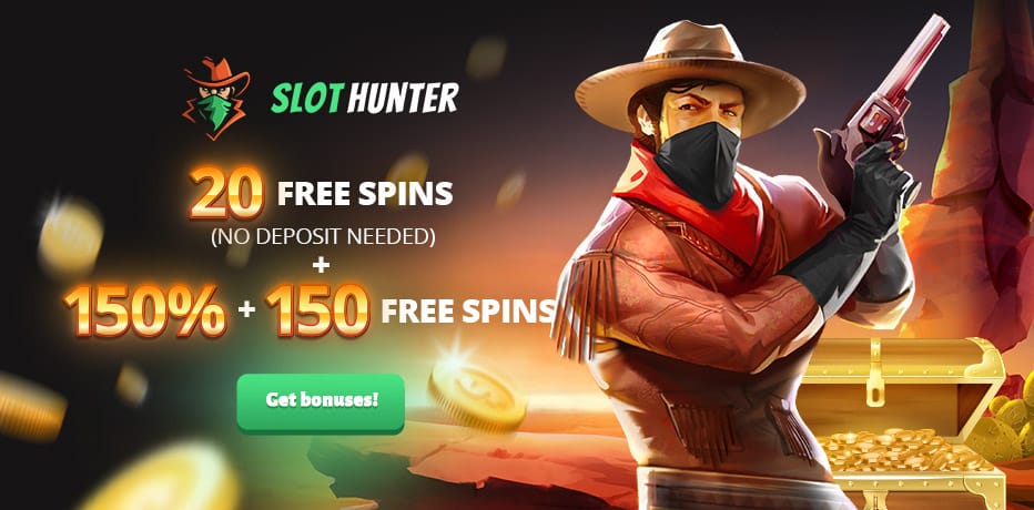20 Free Spins No Deposit at SlotHunter Casino