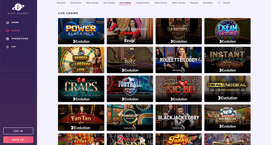 Slot Planet live casino Slot Planet live casino