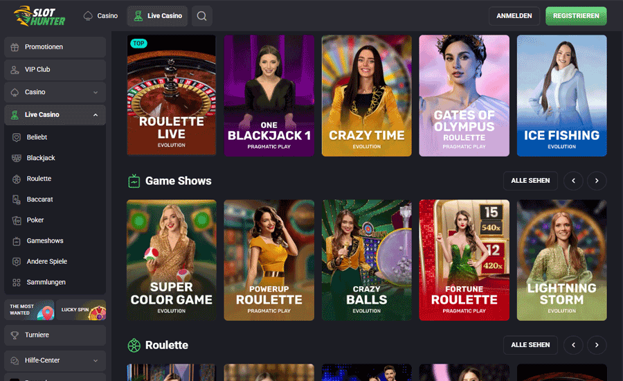SlotHunter Live-Casino