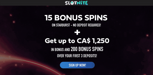 slotnite casino review bonus support games reliable canada