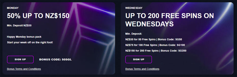 slots gallery new zealand weekly bonuses
