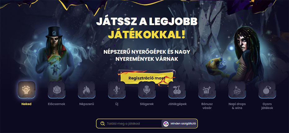 SlotsGem kaszinójátékok – mit lehet játszani?