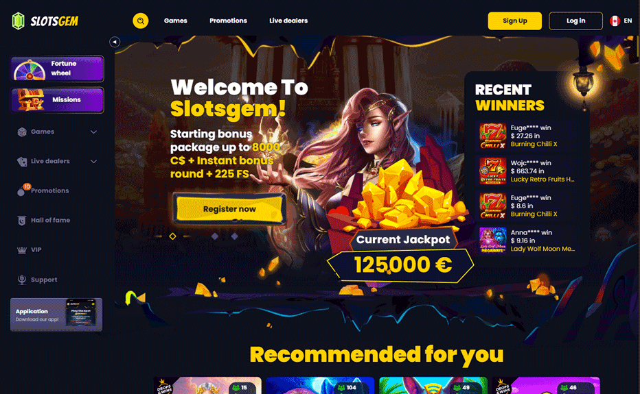 SlotsGem online casino Canada SlotsGem online casino Canada