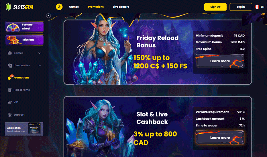 Other promotions available at SlotsGem Other promotions available at SlotsGem