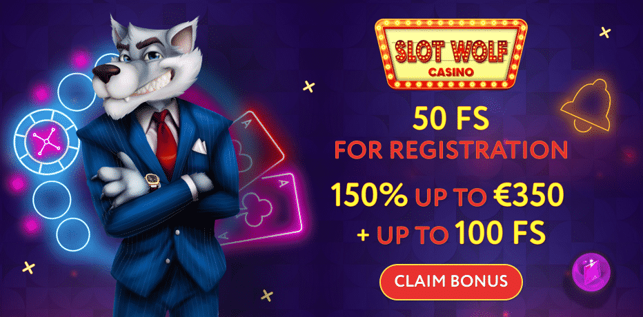 Slotwolf Bonus 50 Free Spins No Deposit Needed 150 Bonus