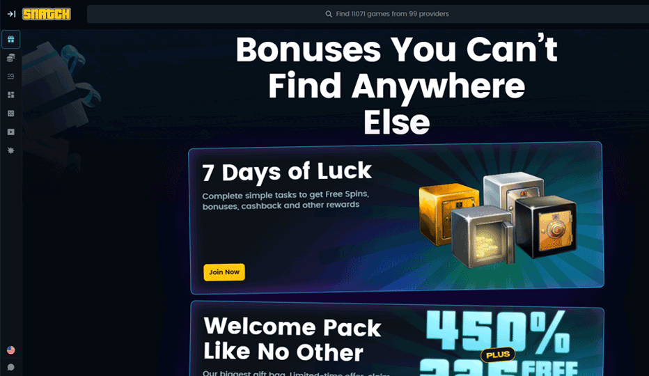 Snatch Casino - Ongoing promotions and VIP program