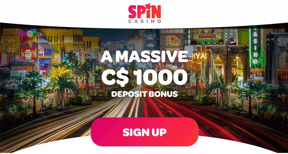 Spin Casino deposit matches - 3 more bonuses worth up to C$1000