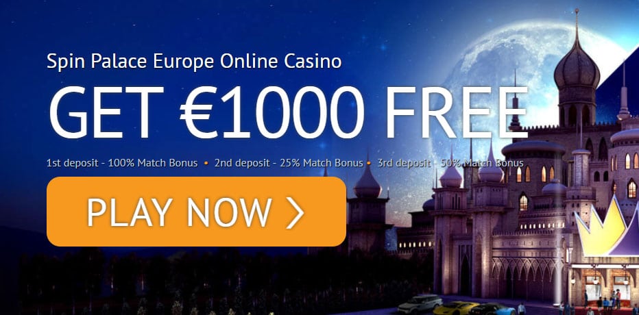 Spin Palace Bonus - Get €1.000 Free on deposit
