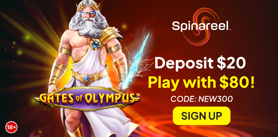 Spinareel casino promo code – deposit $20 play with $80