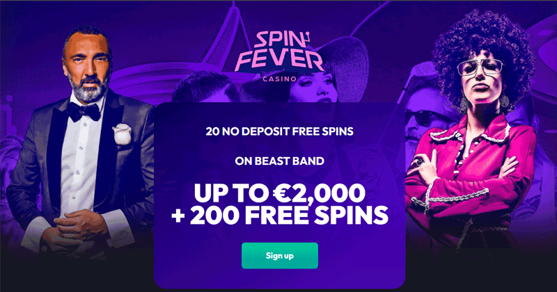 SpinFever welcome package - up €2000 bonus and 200 free spins SpinFever welcome package - up €2000 bonus and 200 free spins