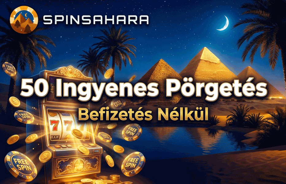 SpinSahara Casino befizetés nélküli bónusz – 50 ingyenes pörgetés regisztrációkor SpinSahara Casino befizetés nélküli bónusz – 50 ingyenes pörgetés regisztrációkor