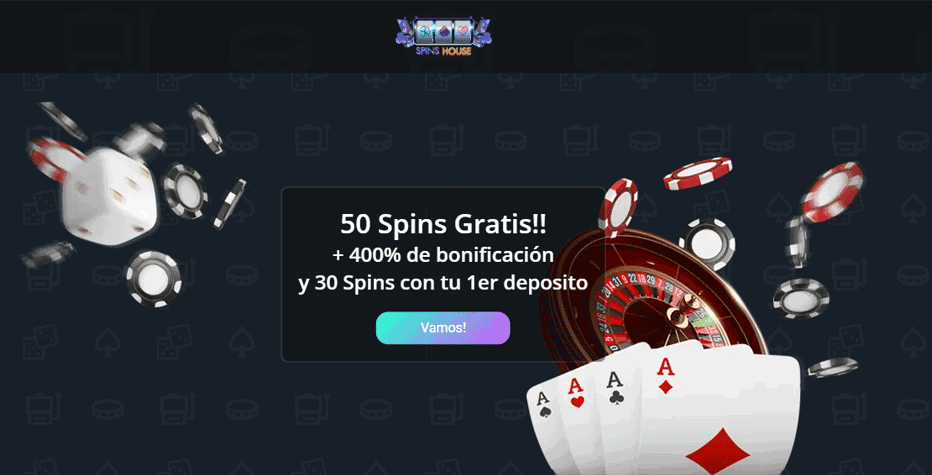 SpinsHouse Bono sin Depósito - 50 Giros Gratis al Registrarte