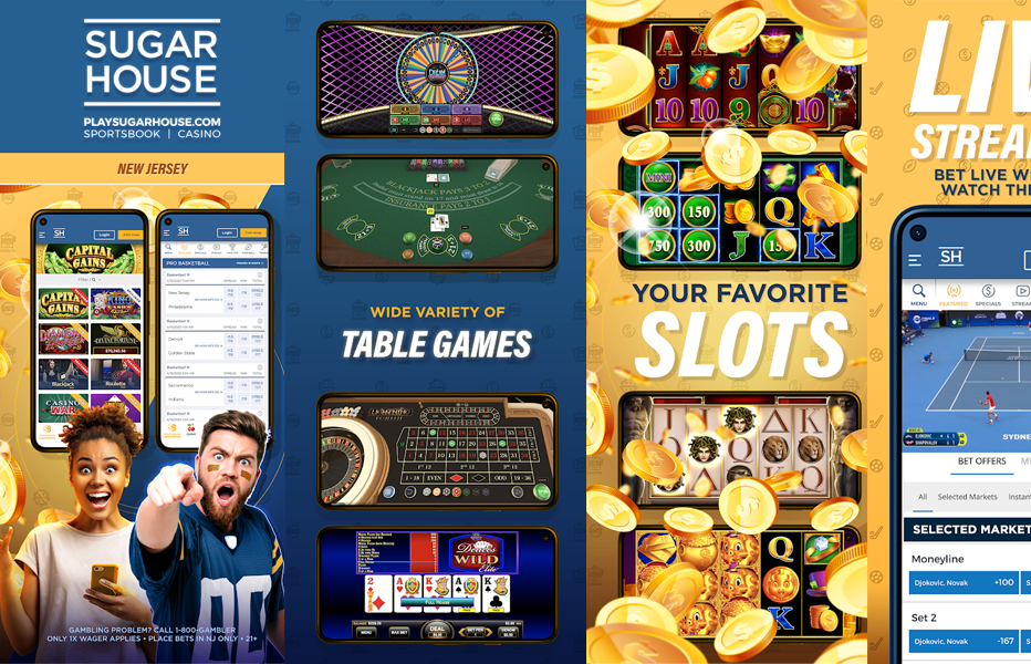 SugarHouse Casino NJ, available on desktop and mobile