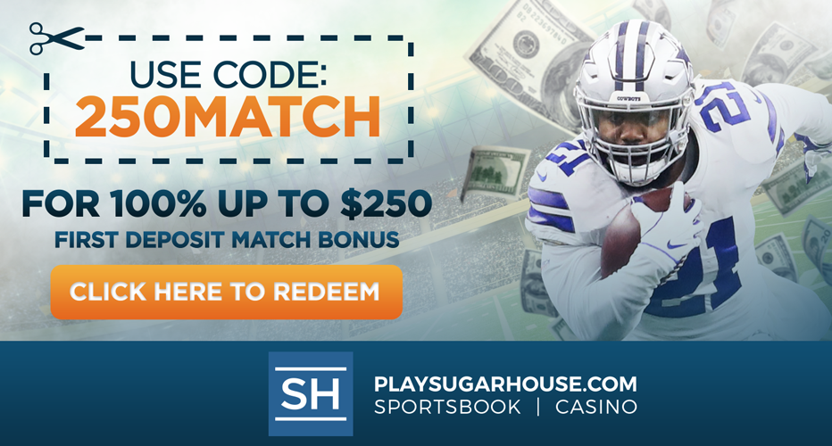 SugarHouse Sports Promo Code ''250MATCH''