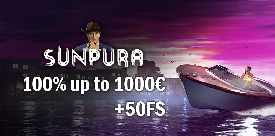 Sunpura Casino - €1000 Bonus + 50 Free Spins