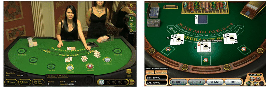 table games at online casinos